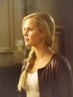 The Originals Claire Holt Maroon Leather Jacket