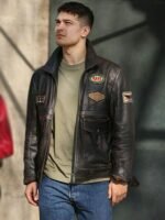 The Protector Hakan Demir Distressed Brown Leather Jacket