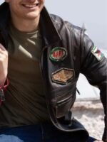 The Protector Hakan Demir Distressed Brown Leather Jacket