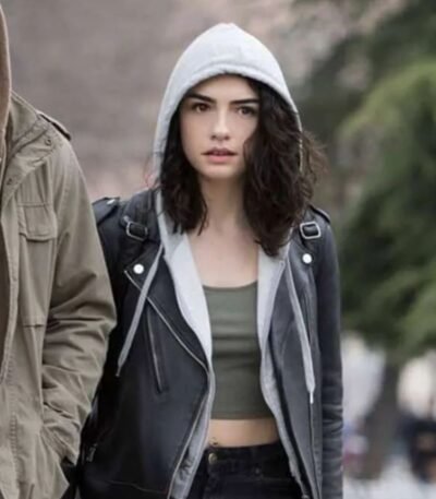 The Protector Zeynep Erman Black Biker Leather Jacket