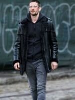The Punisher 2 Billy Russo Black Shearling Leather Jacket