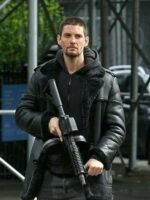 The Punisher 2 Billy Russo Black Shearling Leather Jacket