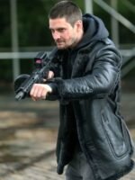 The Punisher 2 Billy Russo Black Shearling Leather Jacket