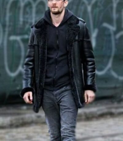 The Punisher 2 Billy Russo Black Shearling Leather Jacket