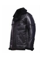 The Punisher 2 Billy Russo Black Shearling Leather Jacket