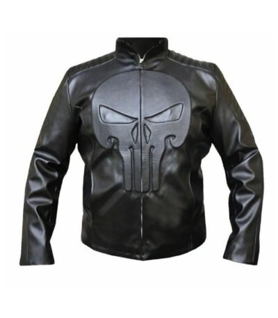 The Punisher Frank Castle Leather Black Jacket
