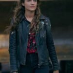 The Republic of Sarah Cooper Black Biker Leather Jacket