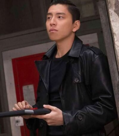 The Rookies Zhao Feng Leather Black Coat
