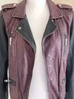 The Sex Lives of College Girls Alicia Purple and Black Leather Jacket