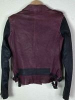 The Sex Lives of College Girls Alicia Purple and Black Leather Jacket