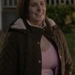 The Sex Lives of College Girls Kimberly Finkle Green Quilted Jacket