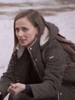 The Sex Lives of College Girls Kimberly Finkle Green Quilted Jacket