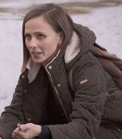 The Sex Lives of College Girls Kimberly Finkle Green Quilted Jacket