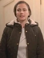 The Sex Lives of College Girls Kimberly Finkle Green Quilted Jacket