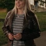 The Sex Lives of College Girls Reneé Rapp Brown Leather Coat