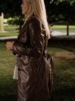 The Sex Lives of College Girls Reneé Rapp Brown Leather Coat