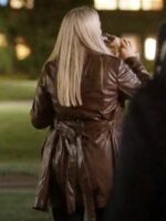 The Sex Lives of College Girls Reneé Rapp Brown Leather Coat
