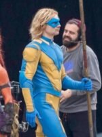 The Suicide Squad 2 Javelin Yellow and Blue Jacket