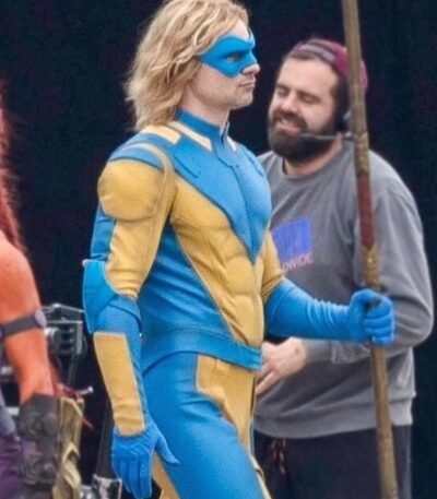 The Suicide Squad 2 Javelin Yellow and Blue Jacket