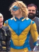 The Suicide Squad 2 Javelin Yellow and Blue Jacket