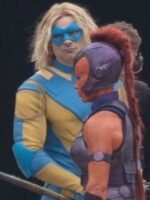 The Suicide Squad 2 Javelin Yellow and Blue Jacket