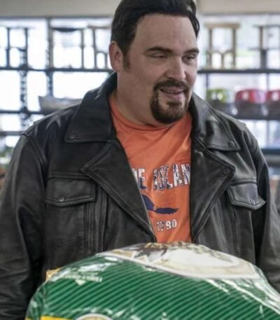 The Thing About Pam S01 Russ Faria Black Leather Jacket