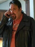 The Thing About Pam S01 Russ Faria Black Leather Jacket