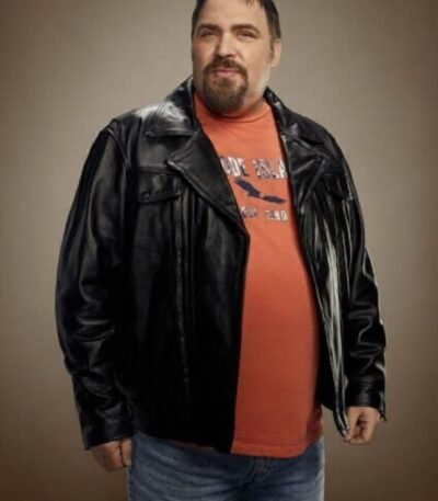 The Thing About Pam S01 Russ Faria Black Leather Jacket