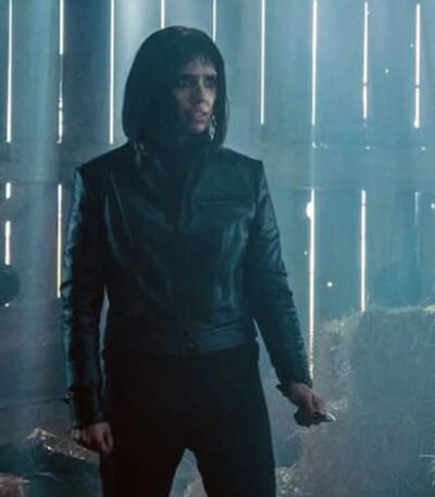 The Umbrella Academy Lila Pitts S02 Black Leather Jacket