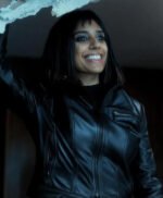 The Umbrella Academy Lila Pitts S02 Black Leather Jacket