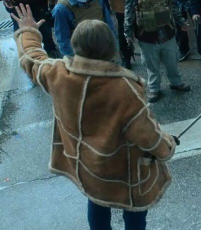 The Umbrella Academy S04 Nick Offerman Shearling Leather Coat