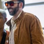 The Unbearable Weight of Massive Talent Nick Cage Brown Jacket