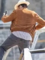 The Unbearable Weight of Massive Talent Nick Cage Brown Jacket