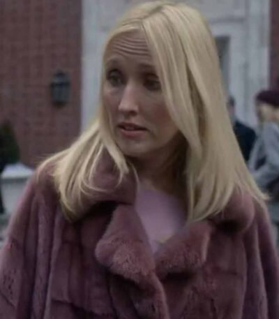 The Undoing Janel Moloney Shearling Coat