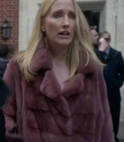 The Undoing Janel Moloney Shearling Coat