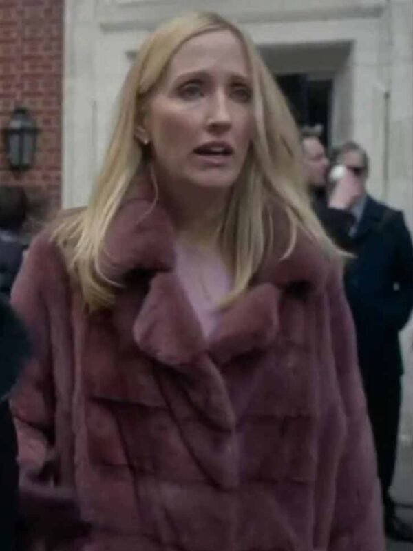 The Undoing Janel Moloney Shearling Coat