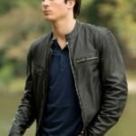 The Vampire Diaries Damon Salvatore Black Field Jacket
