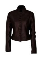 The Vampire Diaries S03 Elena Gilbert Brown Leather Jacket