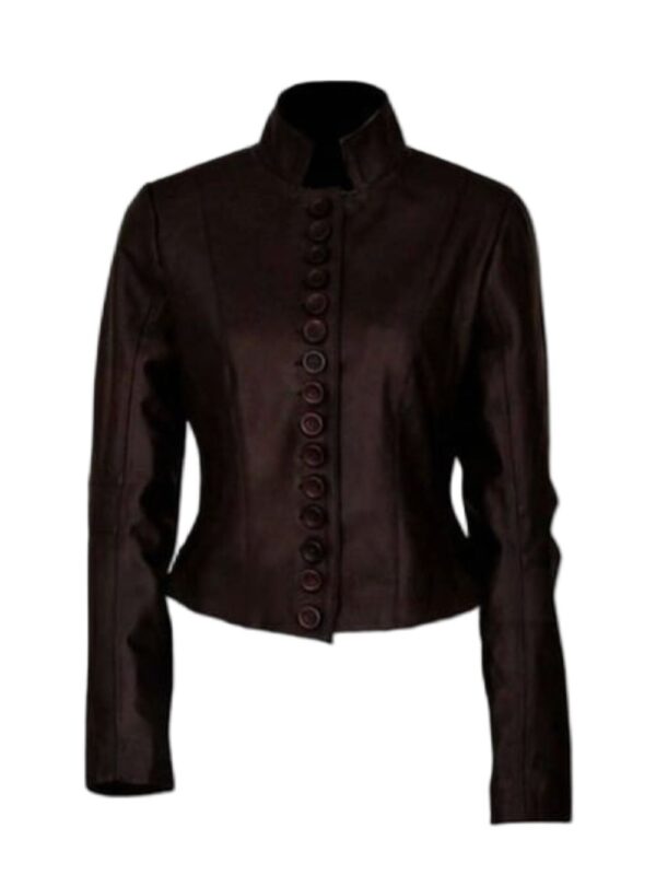 The Vampire Diaries S03 Elena Gilbert Brown Leather Jacket