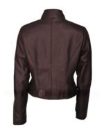 The Vampire Diaries S03 Elena Gilbert Brown Leather Jacket