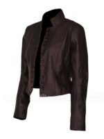 The Vampire Diaries S03 Elena Gilbert Brown Leather Jacket