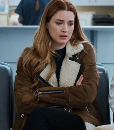 The Virgin River Melinda Monroe Biker Leather Sherpa Jacket