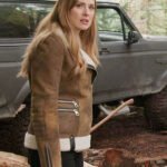 The Virgin River Melinda Monroe Biker Leather Sherpa Jacket