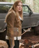 The Virgin River Melinda Monroe Biker Leather Sherpa Jacket