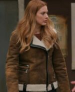 The Virgin River Melinda Monroe Biker Leather Sherpa Jacket
