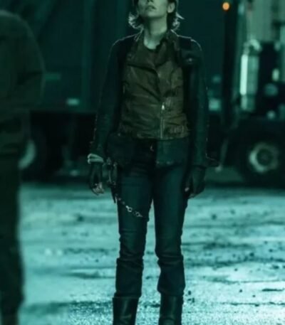 The Walking Dead 2022 Dead City Maggie Rhee Leather Vest