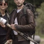 The Walking Dead Felix Brown Leather Jacket