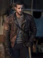 The Walking Dead Felix Brown Leather Jacket