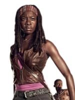 The Walking Dead Michonne Hawthorne Dark Brown Leather Vest