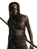The Walking Dead Michonne Hawthorne Dark Brown Leather Vest